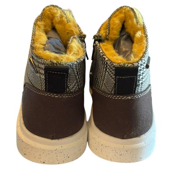 NIB Romika Helsinki 02 Boots Women's Size 38 US 7.5 M Plaid Black Yellow Fuzzy - Picture 4 of 8